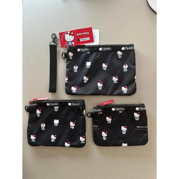 LeSportsac Handbags - Lesportsac Hello Kitty Wristlet Pouch Set of 3 NWT